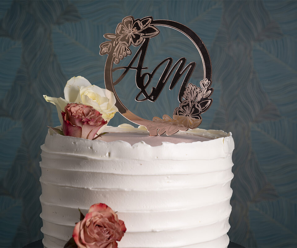 Cake Topper Fiori